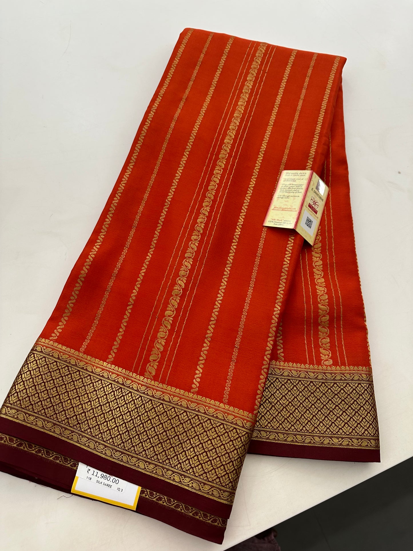 Pure Mysore Crape Silk Saree