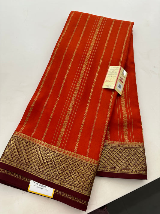 Pure Mysore Crape Silk Saree