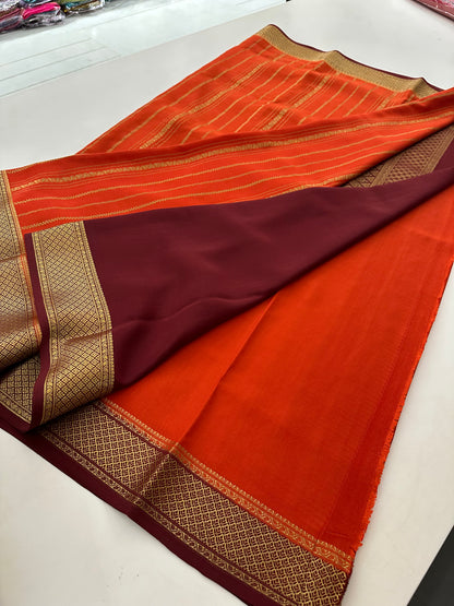 Pure Mysore Crape Silk Saree