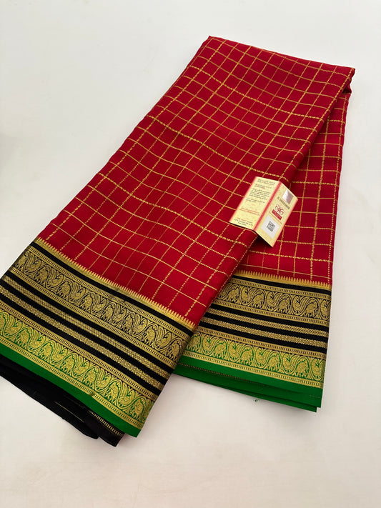 Pure Mysore Crape Silk Saree