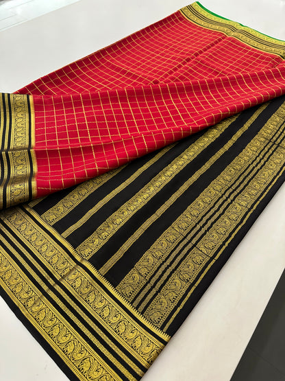 Pure Mysore Crape Silk Saree