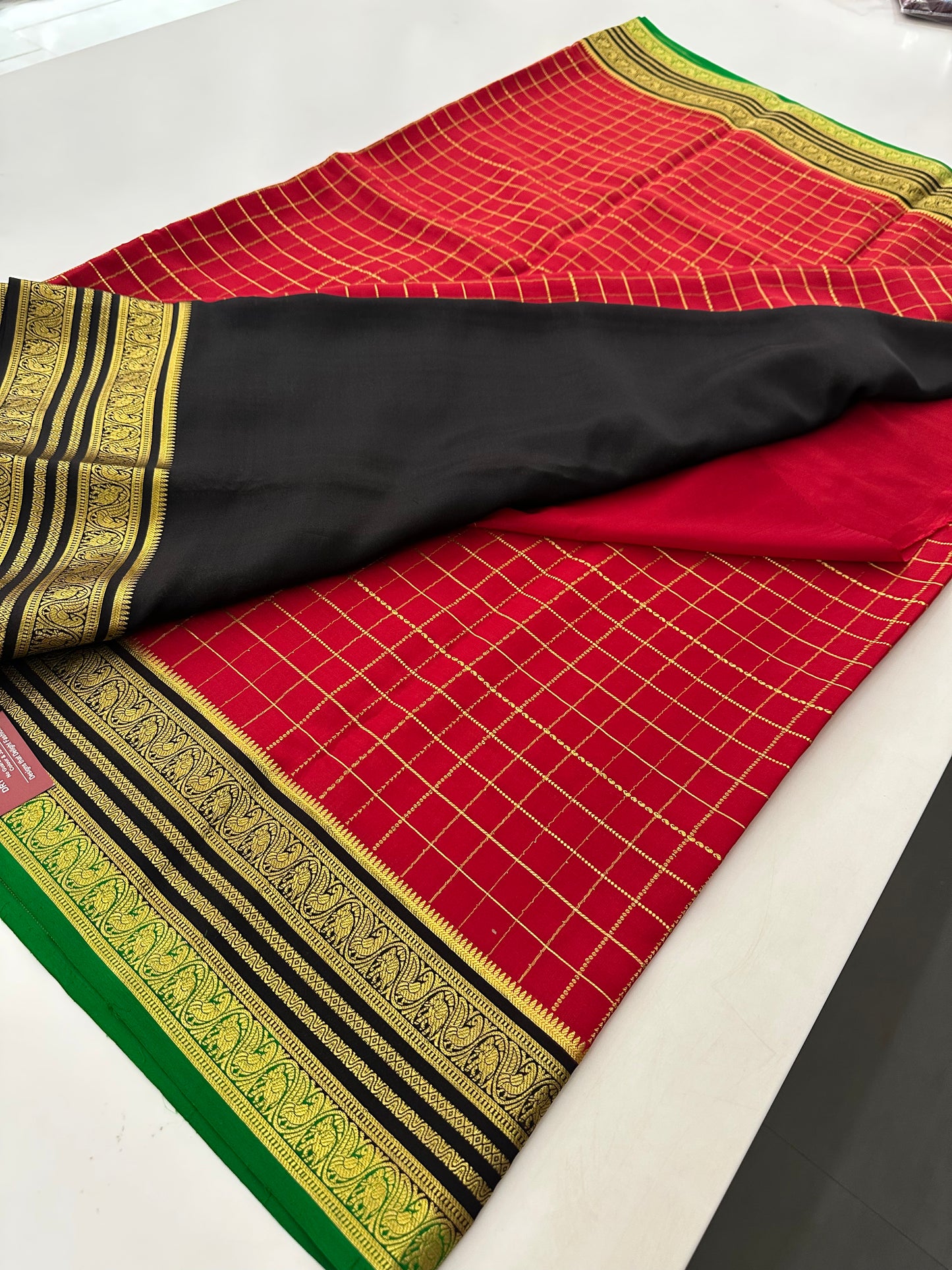Pure Mysore Crape Silk Saree