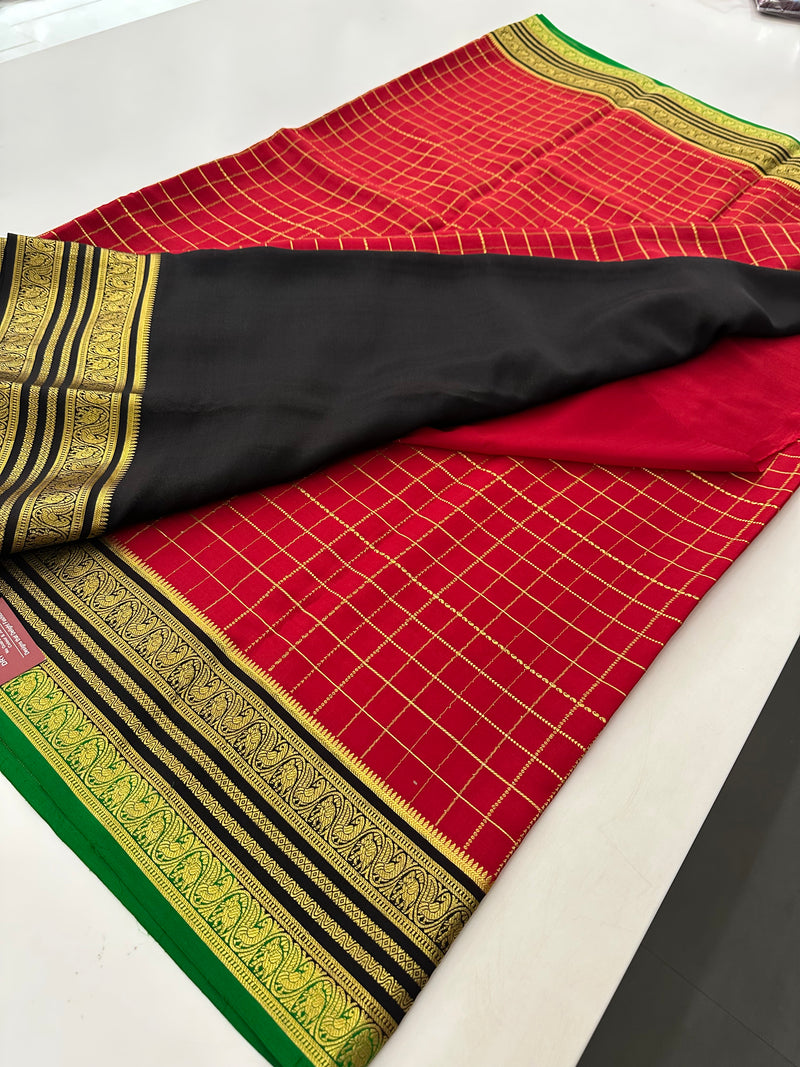 Pure Mysore Crape Silk Saree