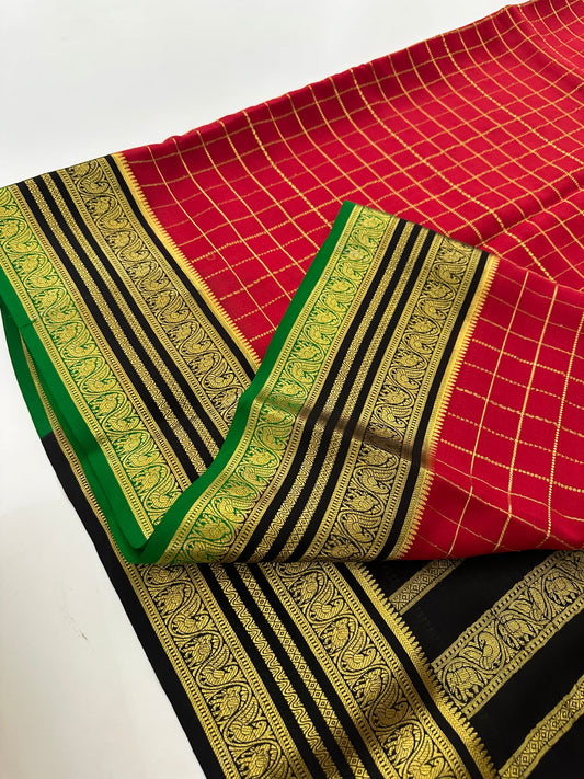 Pure Mysore Crape Silk Saree