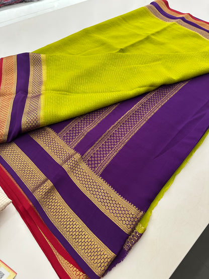 Pure Mysore Crape Silk Saree