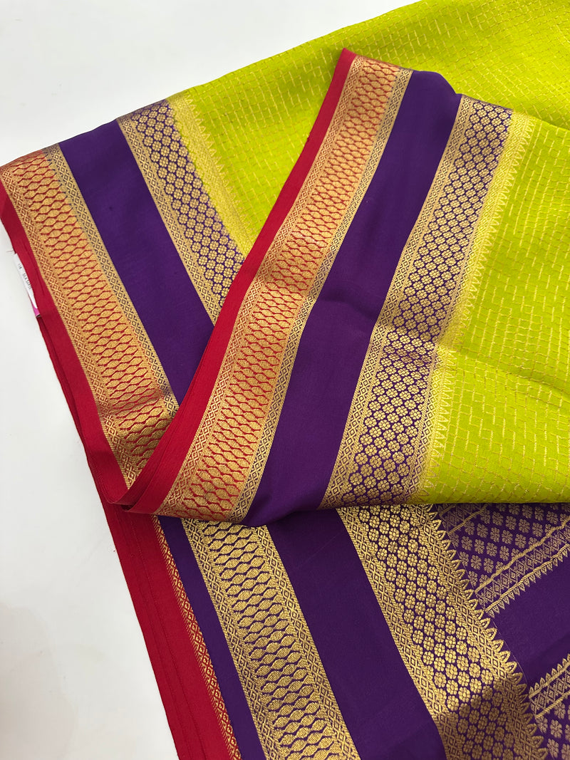 Pure Mysore Crape Silk Saree