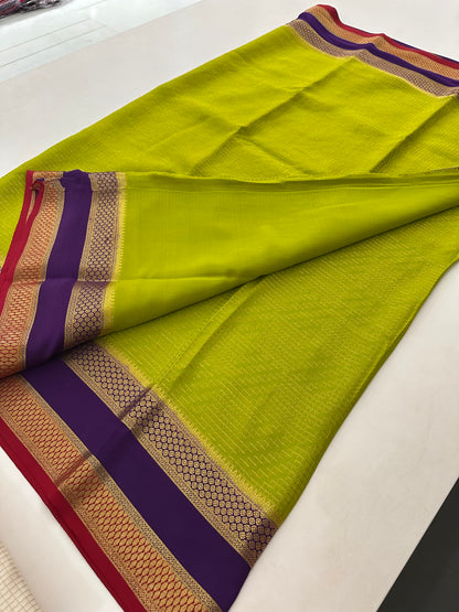 Pure Mysore Crape Silk Saree