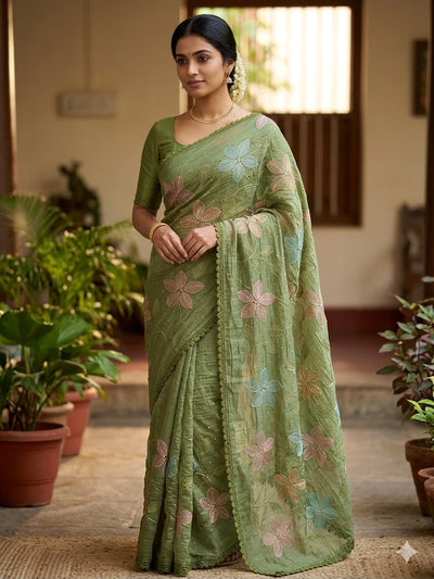 Soft Organza Saree-F4