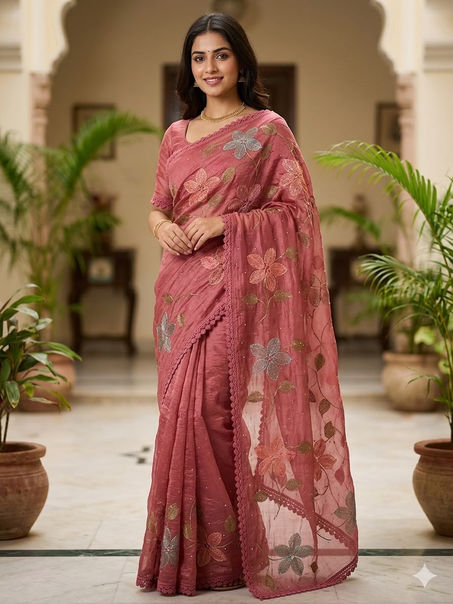 Soft Organza Saree-F4