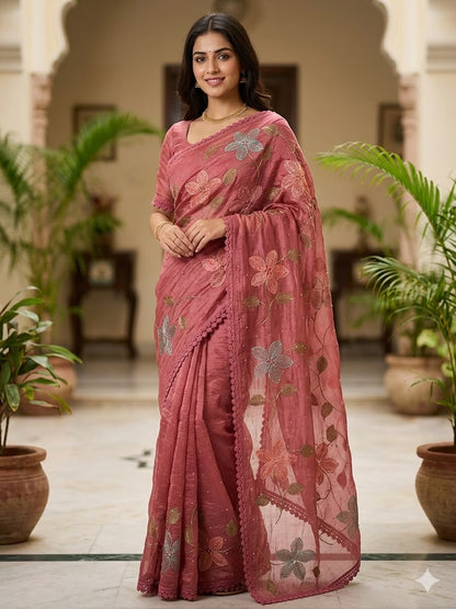 Soft Organza Saree-F4