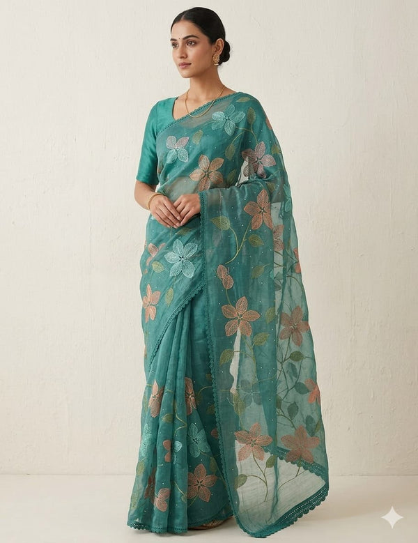Soft Organza Saree-F4