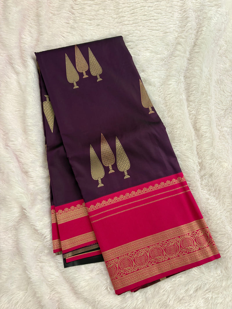 Purple into Pink Valkalam Silk Saree SALE
