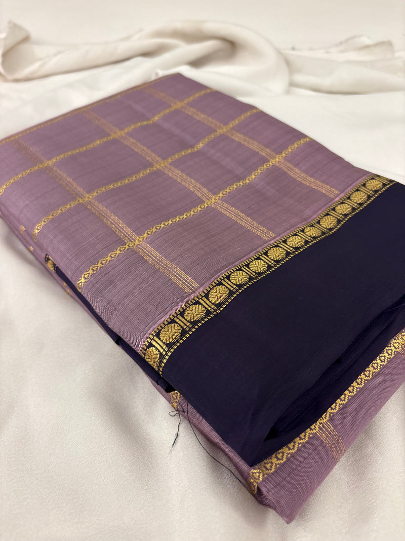 Pure Mix Silk Saree - Lavender x Purple - JU23
