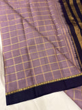 Pure Mix Silk Saree - Lavender x Purple - JU23