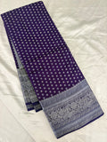 SAMITA - Purple Silver Butta Soft Silk Designer Saree
