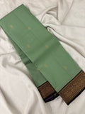 Pure Mix Silk Saree - Pista Green x Purple - JU23