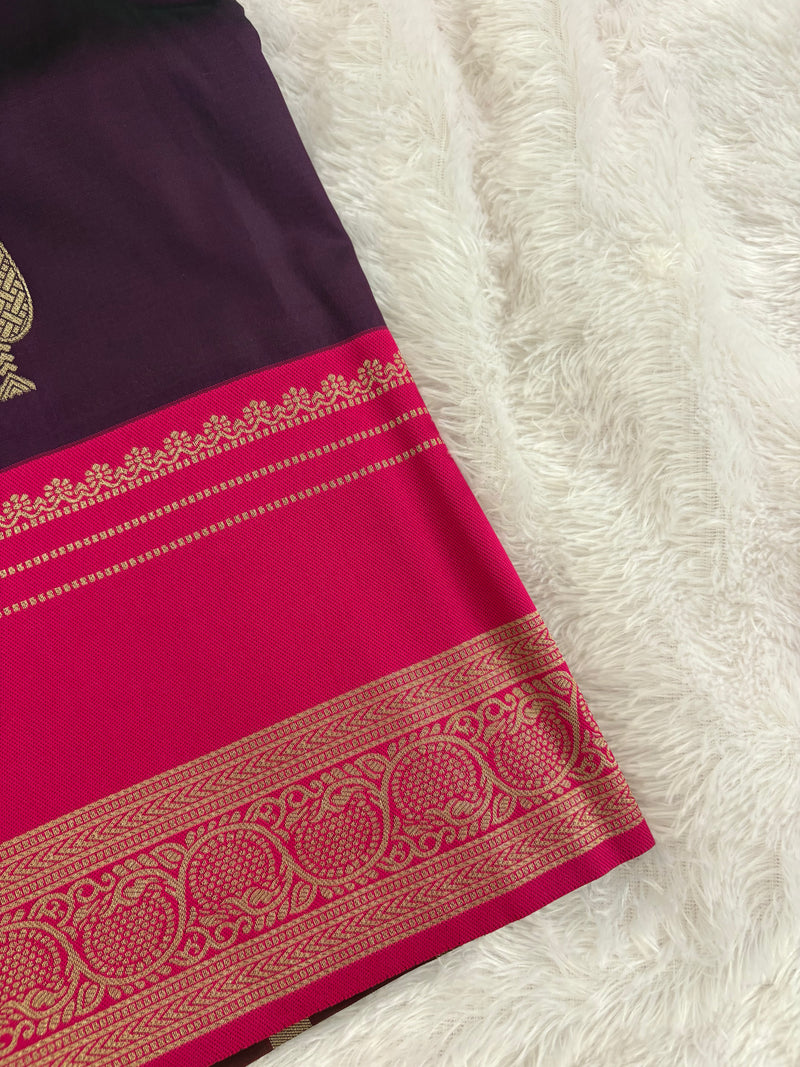 Purple into Pink Valkalam Silk Saree SALE