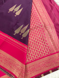Purple into Pink Valkalam Silk Saree SALE