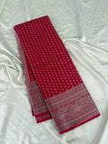 SAMITA - Pink Silver Butta Soft Silk Designer Saree