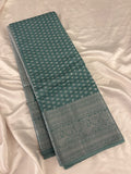SAMITA - Pastel Green Silver Butta Soft Silk Designer Saree