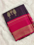 Purple into Pink Valkalam Silk Saree SALE