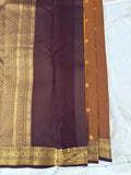 Pure Mix Silk Saree - Sand x Purple - JU23