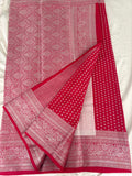 SAMITA - Pink Silver Butta Soft Silk Designer Saree